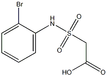 2-[(2-bromophenyl)sulfamoyl]acetic acid Struktur