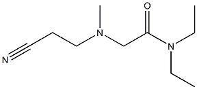 2-[(2-cyanoethyl)(methyl)amino]-N,N-diethylacetamide Struktur