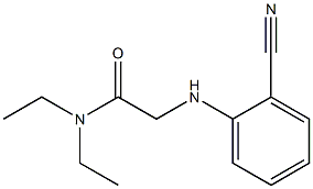 2-[(2-cyanophenyl)amino]-N,N-diethylacetamide Struktur