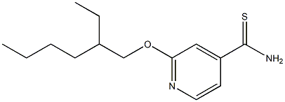 2-[(2-ethylhexyl)oxy]pyridine-4-carbothioamide Struktur