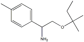 2-[(2-methylbutan-2-yl)oxy]-1-(4-methylphenyl)ethan-1-amine Struktur