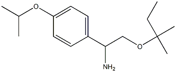 2-[(2-methylbutan-2-yl)oxy]-1-[4-(propan-2-yloxy)phenyl]ethan-1-amine Struktur