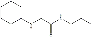 2-[(2-methylcyclohexyl)amino]-N-(2-methylpropyl)acetamide Struktur