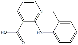 2-[(2-methylphenyl)amino]pyridine-3-carboxylic acid Struktur