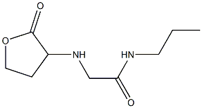 2-[(2-oxooxolan-3-yl)amino]-N-propylacetamide Struktur