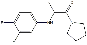 2-[(3,4-difluorophenyl)amino]-1-(pyrrolidin-1-yl)propan-1-one Struktur