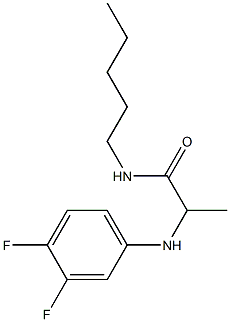 2-[(3,4-difluorophenyl)amino]-N-pentylpropanamide Struktur