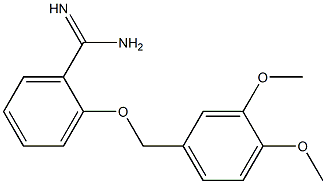 2-[(3,4-dimethoxybenzyl)oxy]benzenecarboximidamide Struktur