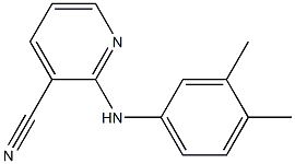 2-[(3,4-dimethylphenyl)amino]pyridine-3-carbonitrile Struktur