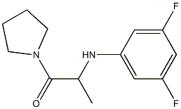 2-[(3,5-difluorophenyl)amino]-1-(pyrrolidin-1-yl)propan-1-one Struktur