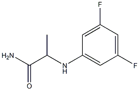 2-[(3,5-difluorophenyl)amino]propanamide Struktur