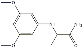 2-[(3,5-dimethoxyphenyl)amino]propanamide Struktur