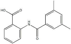 2-[(3,5-dimethylbenzoyl)amino]benzoic acid Struktur