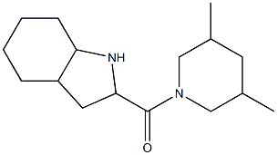 2-[(3,5-dimethylpiperidin-1-yl)carbonyl]octahydro-1H-indole Struktur