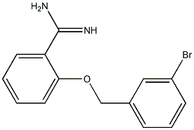 2-[(3-bromobenzyl)oxy]benzenecarboximidamide Struktur