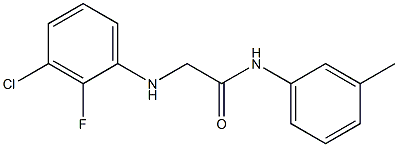 2-[(3-chloro-2-fluorophenyl)amino]-N-(3-methylphenyl)acetamide Struktur