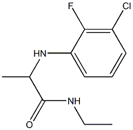 2-[(3-chloro-2-fluorophenyl)amino]-N-ethylpropanamide Struktur