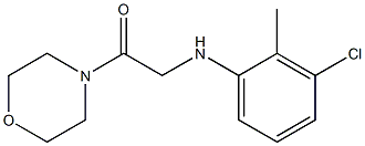 2-[(3-chloro-2-methylphenyl)amino]-1-(morpholin-4-yl)ethan-1-one Struktur