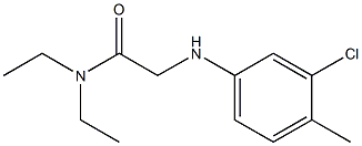 2-[(3-chloro-4-methylphenyl)amino]-N,N-diethylacetamide Struktur