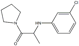 2-[(3-chlorophenyl)amino]-1-(pyrrolidin-1-yl)propan-1-one Struktur