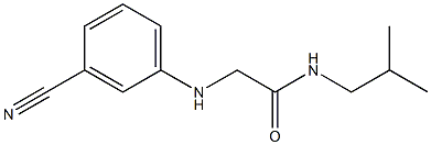 2-[(3-cyanophenyl)amino]-N-(2-methylpropyl)acetamide Struktur