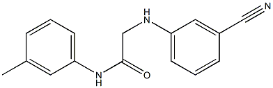 2-[(3-cyanophenyl)amino]-N-(3-methylphenyl)acetamide Struktur