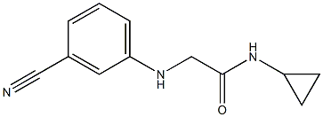 2-[(3-cyanophenyl)amino]-N-cyclopropylacetamide Struktur