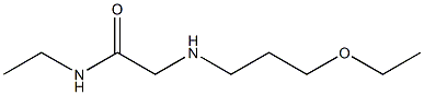 2-[(3-ethoxypropyl)amino]-N-ethylacetamide Struktur