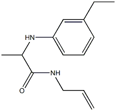 2-[(3-ethylphenyl)amino]-N-(prop-2-en-1-yl)propanamide Struktur