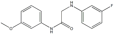 2-[(3-fluorophenyl)amino]-N-(3-methoxyphenyl)acetamide Struktur