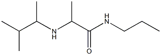 2-[(3-methylbutan-2-yl)amino]-N-propylpropanamide Struktur