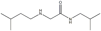 2-[(3-methylbutyl)amino]-N-(2-methylpropyl)acetamide Struktur