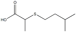 2-[(3-methylbutyl)thio]propanoic acid Struktur