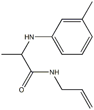 2-[(3-methylphenyl)amino]-N-(prop-2-en-1-yl)propanamide Struktur