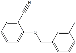 2-[(3-methylphenyl)methoxy]benzonitrile Struktur