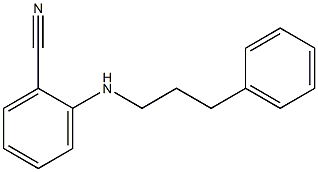 2-[(3-phenylpropyl)amino]benzonitrile Struktur