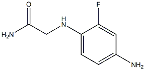 2-[(4-amino-2-fluorophenyl)amino]acetamide Struktur