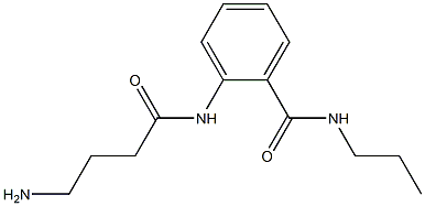 2-[(4-aminobutanoyl)amino]-N-propylbenzamide Struktur