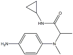 2-[(4-aminophenyl)(methyl)amino]-N-cyclopropylpropanamide Struktur