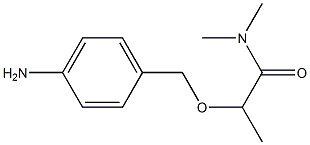 2-[(4-aminophenyl)methoxy]-N,N-dimethylpropanamide Struktur