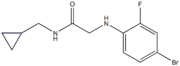 2-[(4-bromo-2-fluorophenyl)amino]-N-(cyclopropylmethyl)acetamide Struktur