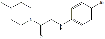 2-[(4-bromophenyl)amino]-1-(4-methylpiperazin-1-yl)ethan-1-one Struktur