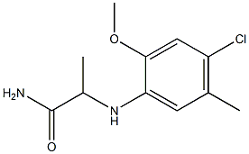 2-[(4-chloro-2-methoxy-5-methylphenyl)amino]propanamide Struktur