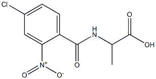 2-[(4-chloro-2-nitrophenyl)formamido]propanoic acid Struktur