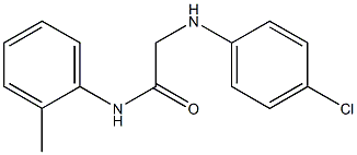 2-[(4-chlorophenyl)amino]-N-(2-methylphenyl)acetamide Struktur