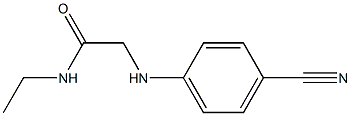 2-[(4-cyanophenyl)amino]-N-ethylacetamide Struktur