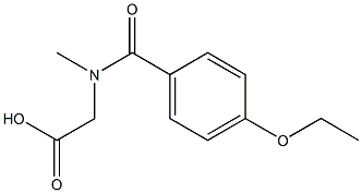 2-[(4-ethoxyphenyl)-N-methylformamido]acetic acid Struktur