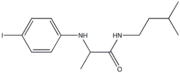 2-[(4-iodophenyl)amino]-N-(3-methylbutyl)propanamide Struktur