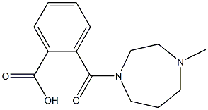 2-[(4-methyl-1,4-diazepan-1-yl)carbonyl]benzoic acid Struktur