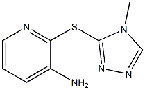 2-[(4-methyl-4H-1,2,4-triazol-3-yl)sulfanyl]pyridin-3-amine Struktur